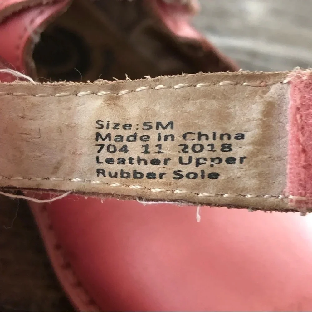Livie & Luca baby size 5 Pink Pearl Mary Jane‎ Shoes Velcro Dressy Party School